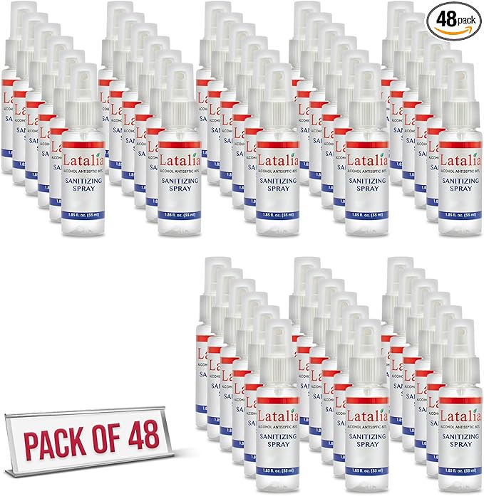 Hand Sanitizer Spray - Pack of 48 Unscented Spray Hand Sanitizer for Hands (1.85 fl. oz & 55 ml)