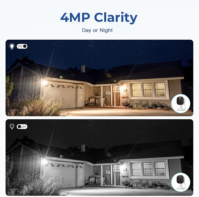 4MP Indoor Cameras for Home Security, Outdoor Security Camera Indoor, 2.4g/5g - Image 3
