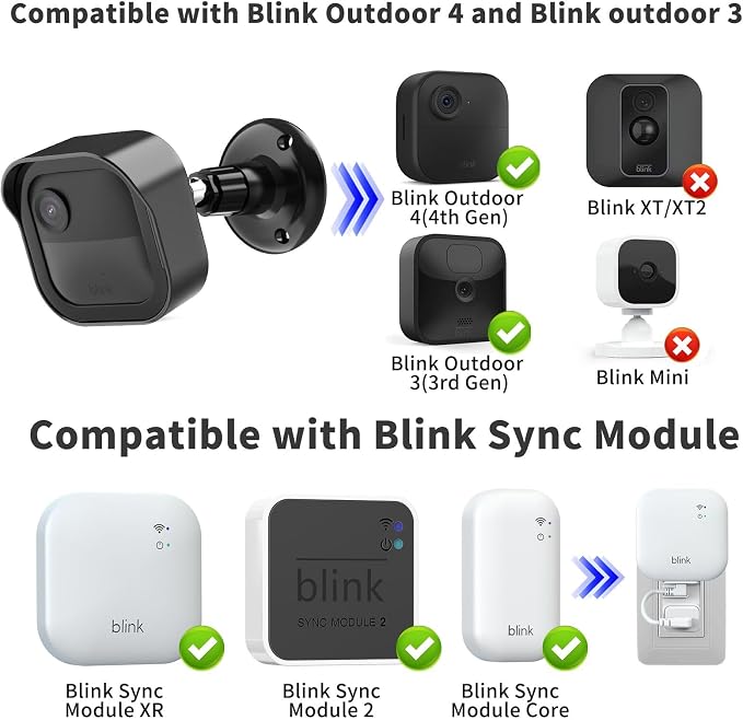 Camera Mount for Blink Outdoor 4 and Blink Outdoor, 5 Pack Weatherproof - Image 2