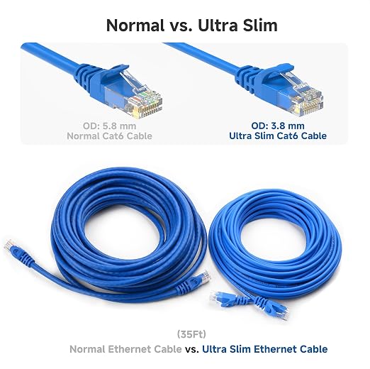 Cable Matters 10Gbps Snagless Short Cat 6 Ethernet Cable - 1ft - Image 4