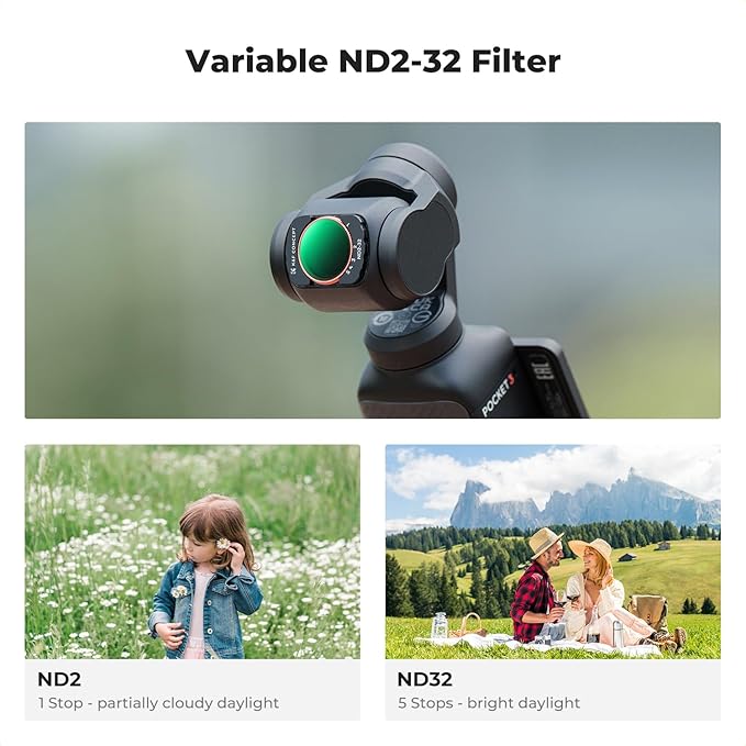 K&F CONCEPT FSD01 Magnetic Wide Angle Lens & Effect & ND & CPL Filter Set - Image 5