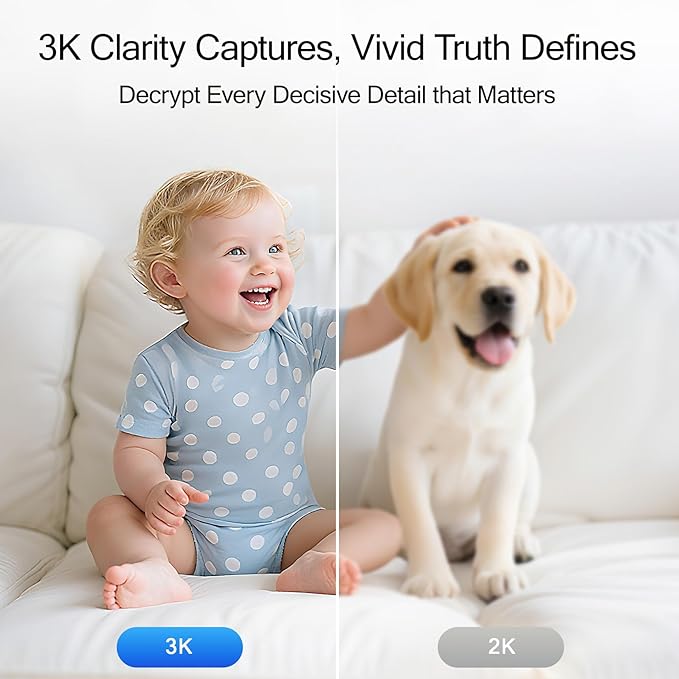 5G Indoor Camera, 3K Pet/Dog Camera - Image 4