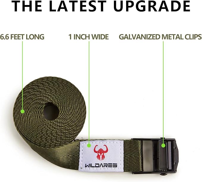 1" x 6.6' Trail Cam Strap, 1800 lbs Heavy-Duty Trail Camera Straps, Game Cam - Image 2