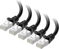 Cable Matters 10Gbps 5-Pack Snagless Short Shielded Cat 6A Ethernet Cable - 3ft by CableMatters