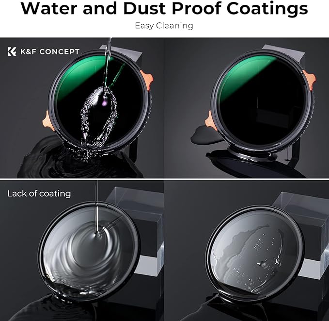 K&F CONCEPT 40.5mm ND4-64 ND Lens Filter Variable & CPL Polarizers Filter 2-in-1 - Image 7