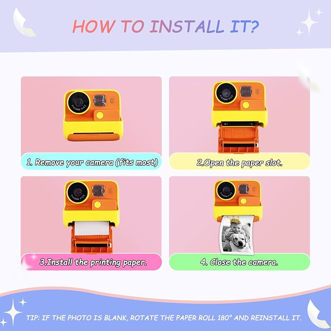 12 Rolls MIARALA Instant Print Kids Camera Paper Roll Refill, HD Print Camera - Image 6