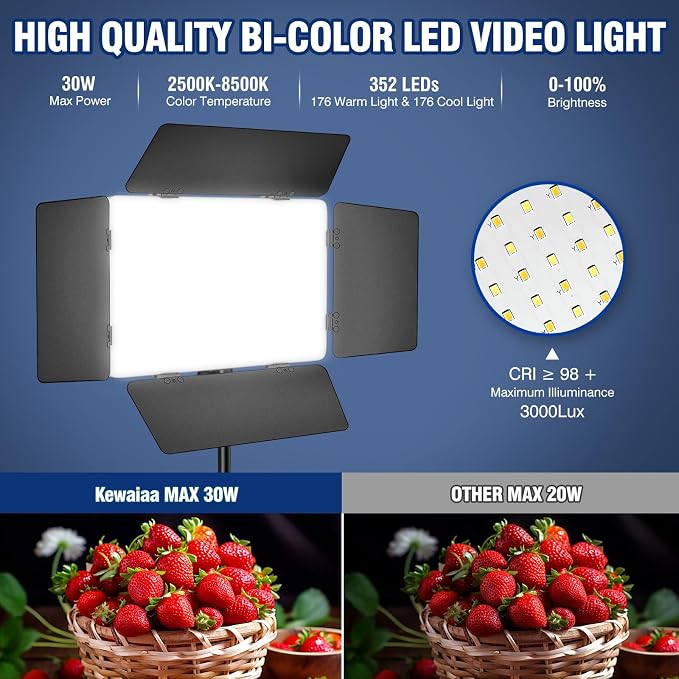 LED Video Light Kit, Studio Light - Image 2