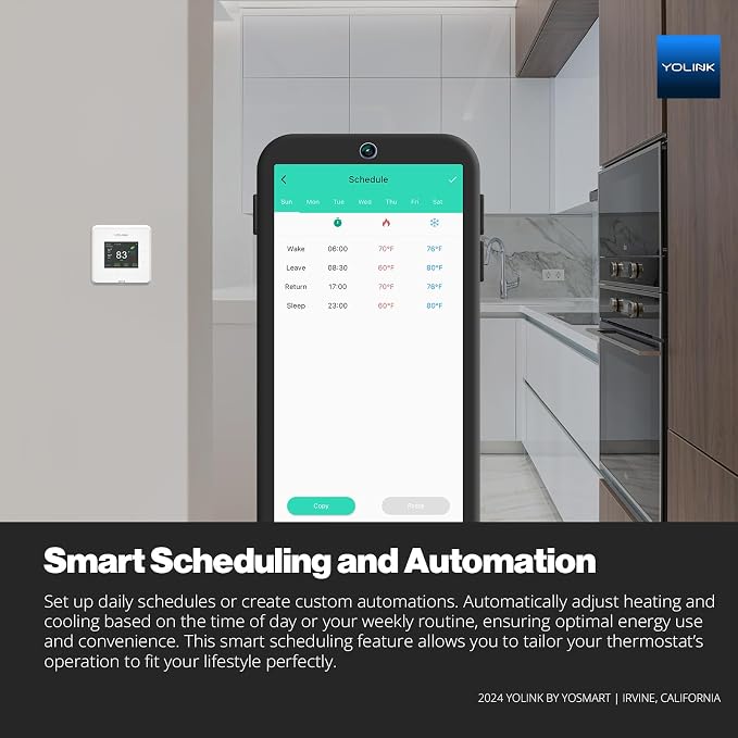 YoLink Thermostat 2, Smart Home & Commercial Thermostat - Image 6