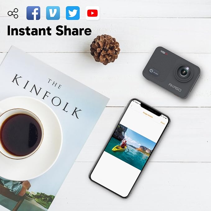 AKASO V50X Native 4K30fps WiFi Action Camera - Image 6