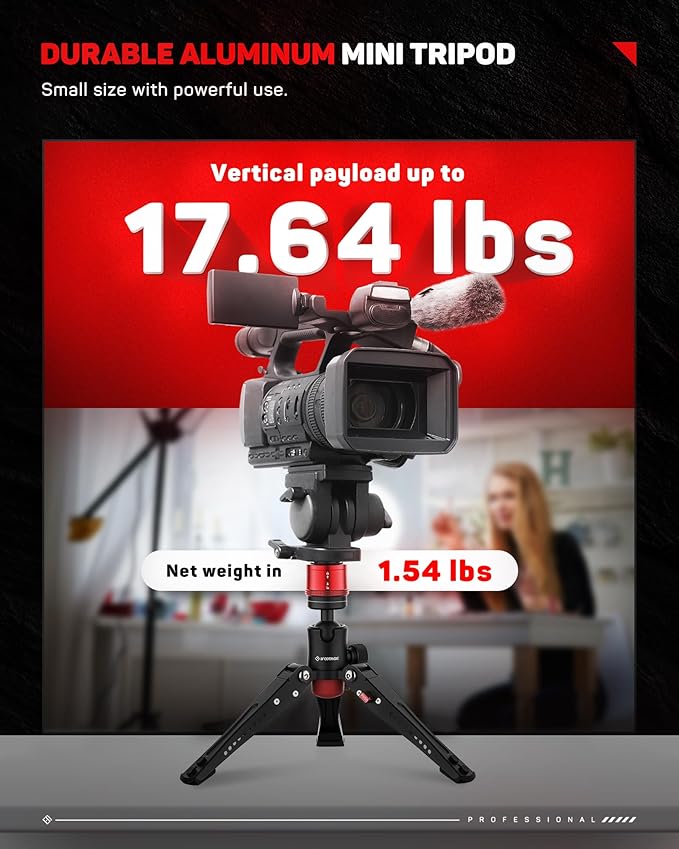IFOOTAGE Monopod Base Cobra 3 Base, Aluminum Desktop Mini Tripod - Image 6