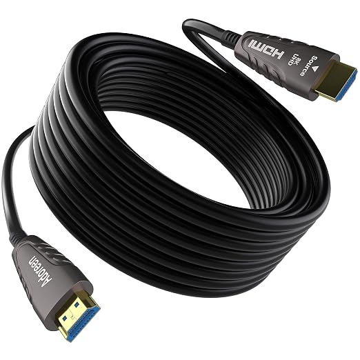 Adoreen 8K Fiber Optic HDMI 2.1 Cable 75 Feet, Active Optical HDMI Cord by Adoreen