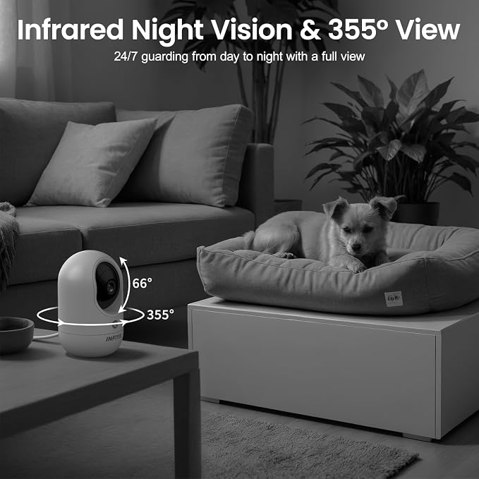 INFIYA 2K Baby Camera-WiFi Home Security Cameras Indoor via One-Tap Call - Image 7
