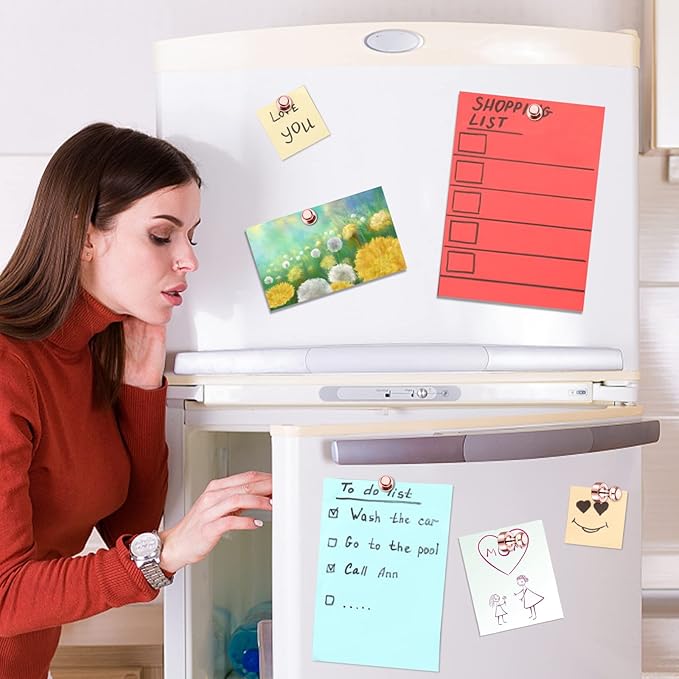 12Pack Rose Gold Fridge Magnets Refrigerator Magnets Adults Magnets for Whiteboard School Office Locker Kitchen Decorative Small and Strong