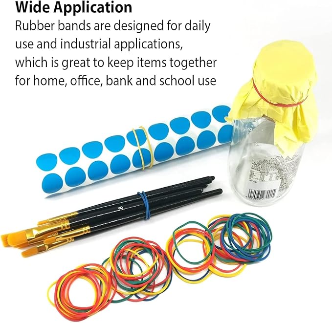 3" x 1/8'' - Size #32 - Rubber Band Depot - Everyday Rubber Bands, Business Bands - Approximately 185 Per Bag - 1/4 Pound Bag