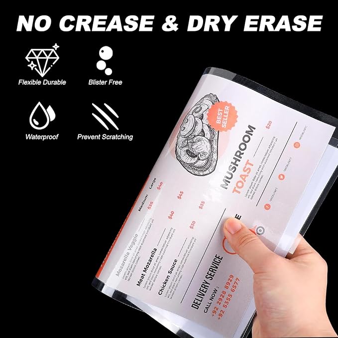 5 Mil Thermal Laminating Sheets 200 Packs, 9” x 11.5” Clear Laminating Pouches Holds 8.5 x 11 Inch Sheet Lamination Plastic Paper for Laminator, School Office Supplies Laminate