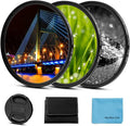 Sedremm Compatible with 72mm Star Filter 3 Pieces Starburst Lens Filter Canon by Unknown