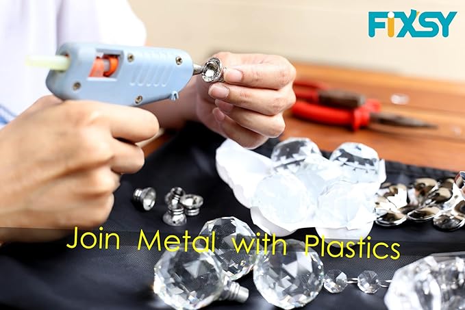 FIXSY Hot Glue Gun Sticks Premium, Full Size 10" Long x .44" Diameter 7/16 11mm, 5LB Box Glue Stick, Approx. 90 Sticks- Compatible with Most Glue Guns