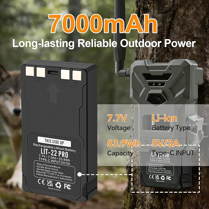 ANTIEE 2 Pack 7000mAh LIT-22 Pro Battery Replacement - Image 3