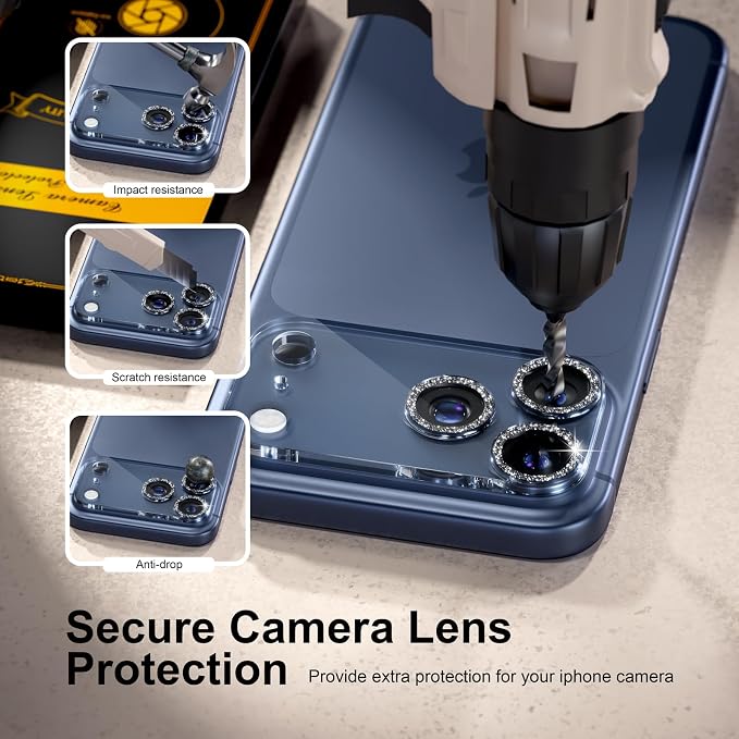 for 6 Pack iPhone 17 Pro Camera Lens Protector 9H Tempered Glass Camera Screen - Image 4