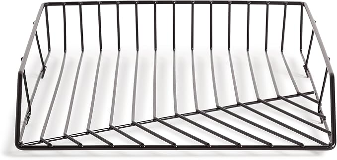 U Brands Vena Paper Tray, Black