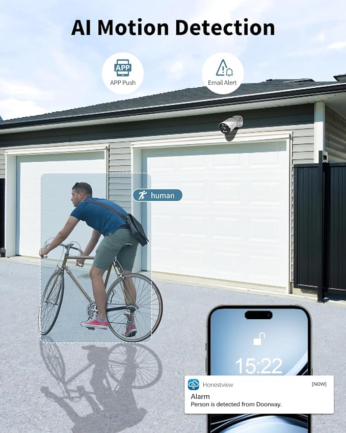 《80ft IR Night Vision & All-in-One DVR》Wired Security Camera System Outdoor - Image 6