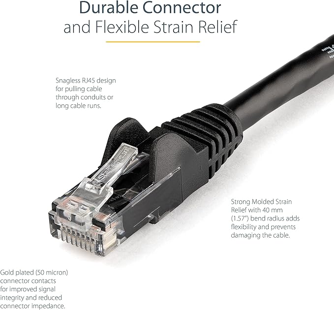 StarTech 1ft CAT6 Ethernet Cable - Image 3
