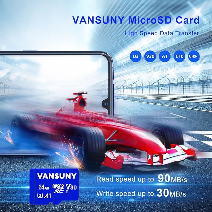 Vansuny Micro SD Card 64GB microSDXC Memory Card - Image 3