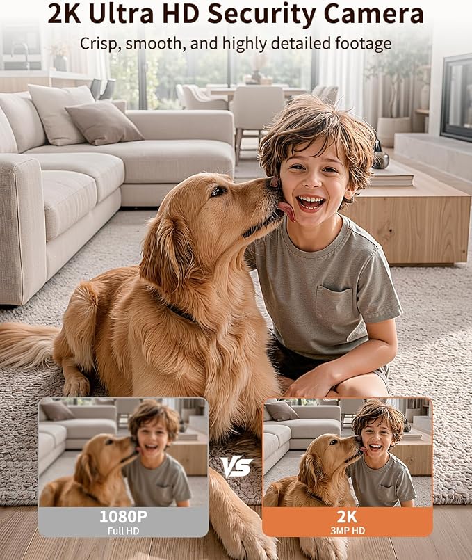  Indoor Cameras for Home Security, Auto tracking, 5G & 2.4G WiFi Security - Image 2