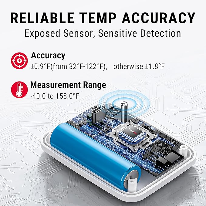 TempPro Wireless Freezer Fridge Thermometer - Image 4