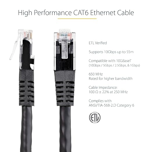 StarTech 50ft CAT6 Ethernet Cable - Image 2