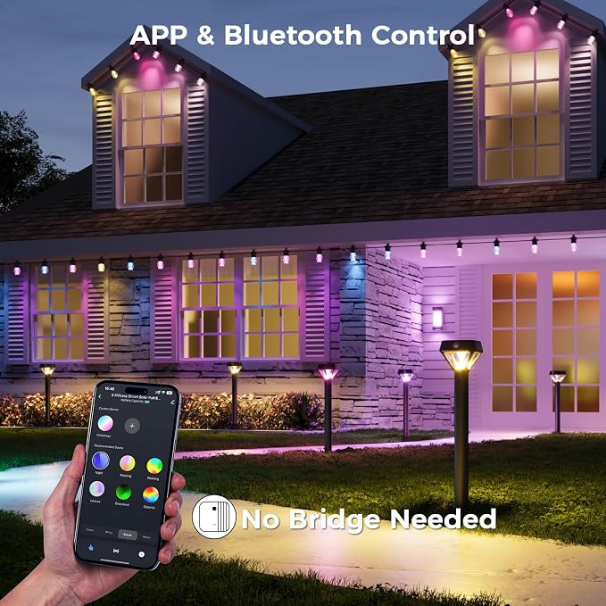 XMCOSY+ Smart Solar Pathway Lights Outdoor, Motion Sensor Landscape Lighting - Image 5