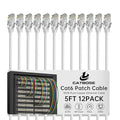 5 Feet Cat6 Patch Cables, Solid Pure Copper Patch Cord, Cat 6 Ethernet Cable by CatBose