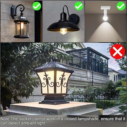 Motion Sensor Light Socket, Auto On/Off Smart Light Socket Adapter - Image 8