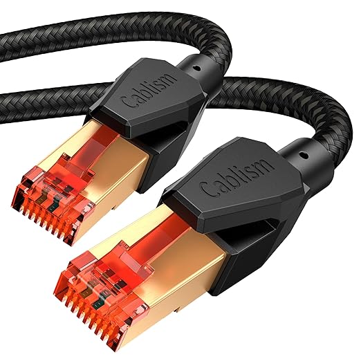Cat 8 Ethernet Cable 15 FT, Heavy Duty High Speed LAN Network Cable Gold Plated by Unknown
