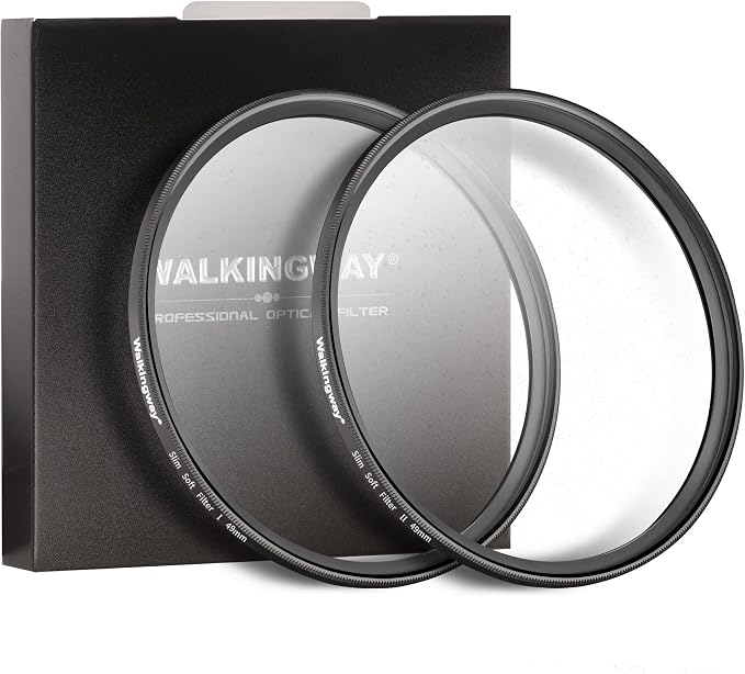 Walking Way 49mm White Mist Diffusion Filter Set, Soft Focus Dreamy Fog Effect by WalkingWay