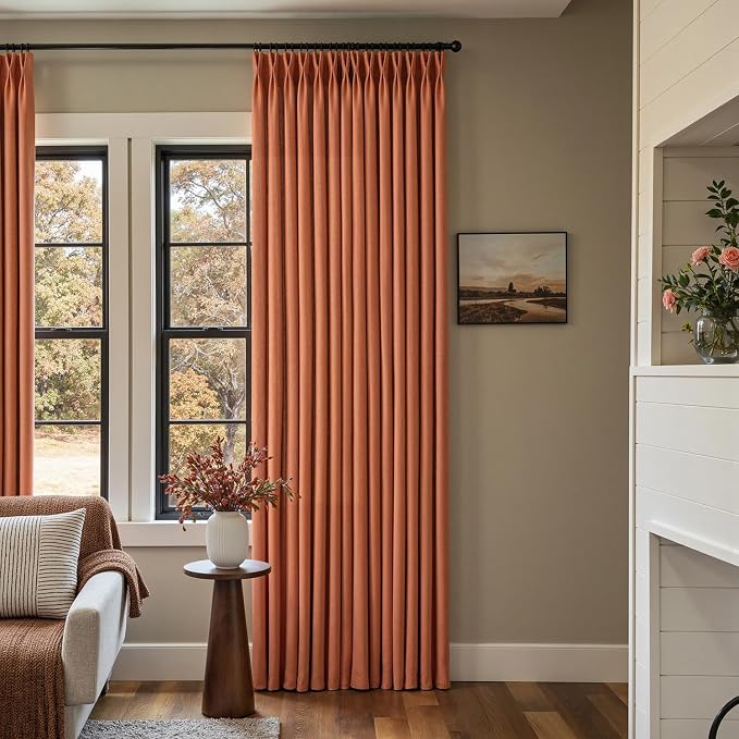 Memory Trained Pinch Pleated Curtains 96 Inches Long, Viral Linen Pinch Pleat - Image 3
