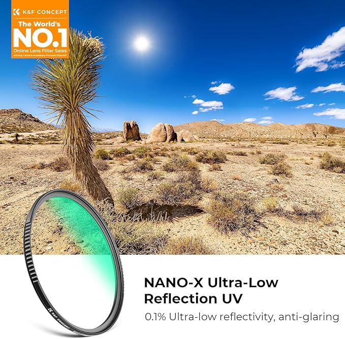 K&F CONCEPT 46mm Ultra-Low Reflectivity MCUV Lens Protection Filter 28 - Image 2