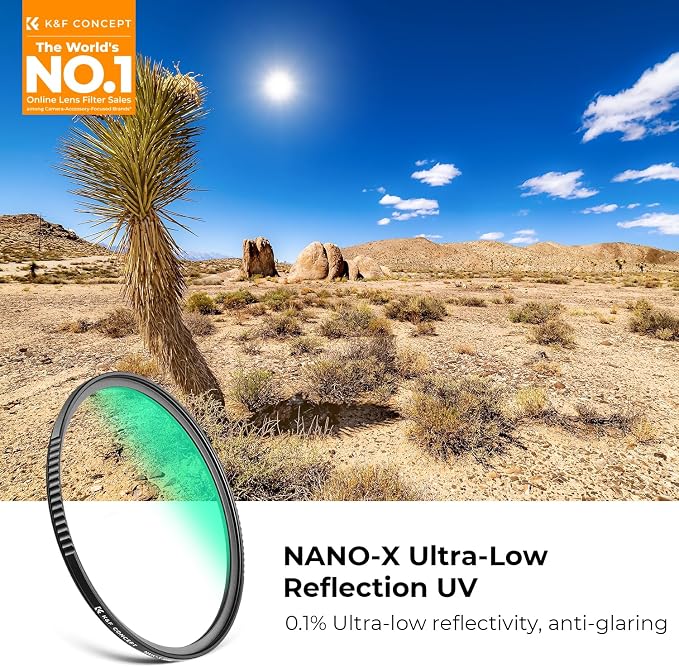 K&F CONCEPT 72mm Ultra-Low Reflectivity MCUV Lens Protection Filter 28 - Image 2