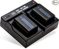 BM Premium 2 NP-FW50 Batteries 1500mAh and Fast Dual Bay Charger by BMPremium