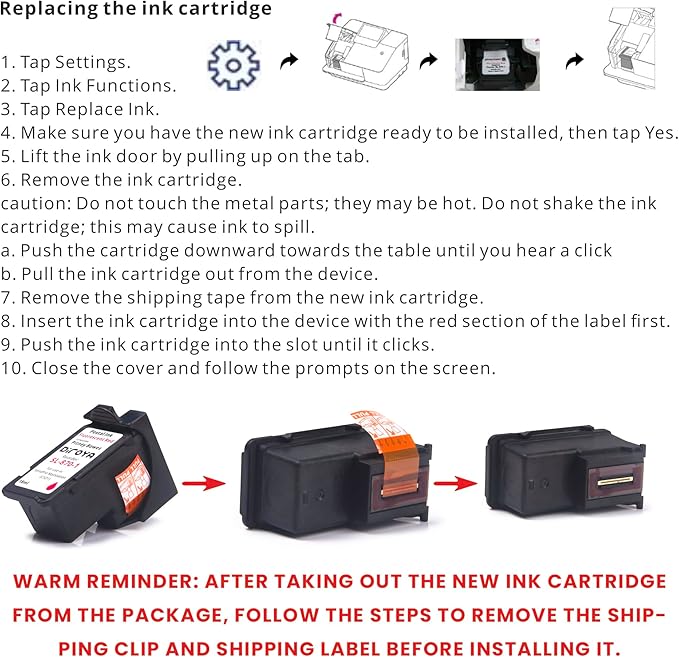 SL-870-1 Ink Cartridge 18ML High Yield Replacement for Pitney Bowes SendPro Mailstation Fluorescent Red Postage Ink (CSD1) (2 Pack)