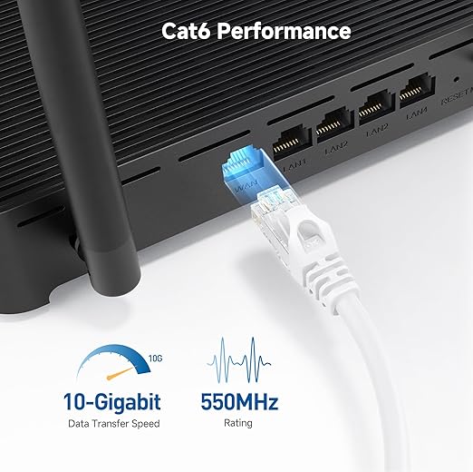 Cable Matters 10Gbps Snagless Long Cat 6 Ethernet Cable - 125ft - Image 3