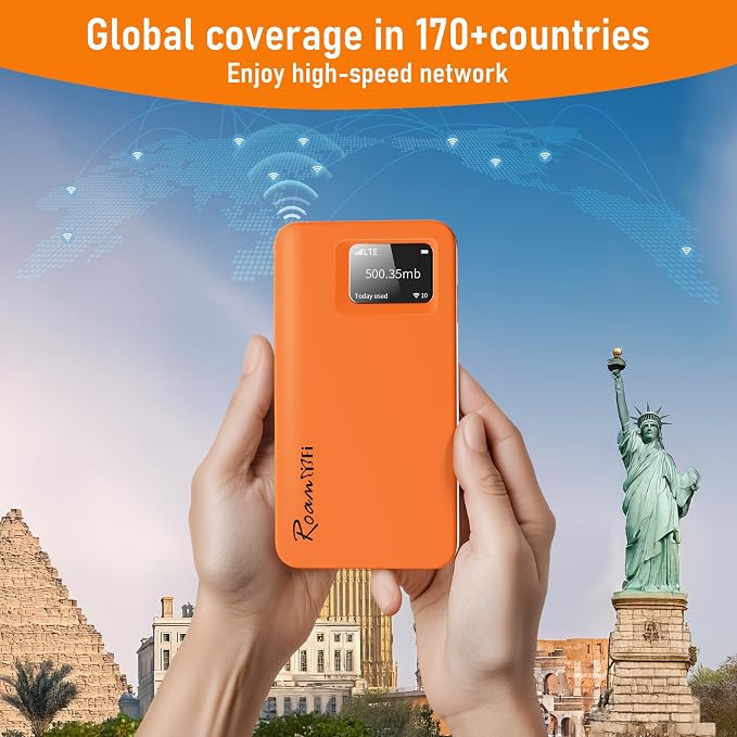 RoamWiFi 4G LTE WiFi Mobile Hotspot, Local & International Coverage Travel - Image 4