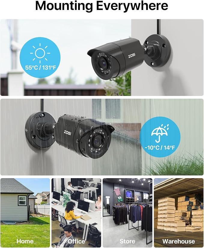 ZOSI 3K Lite 16Channel Security Camera System, AI Human/Vehicle Detection - Image 4