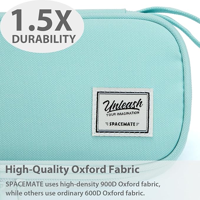 Pencil Case Pouch Box Bag School Supplies Girls Boys Kids, Cute Preppy Stuff Large Big Capacity Aesthetic Pen Organizer, Back to College Stationary, Eggshell Blue, Standard Stlye, 1800ml