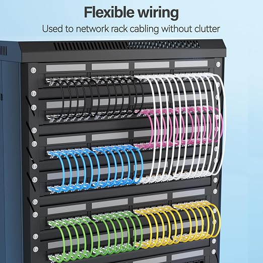 Cat6 Slim Patch Cables 20 Feet 10-Pack Blue, Cat6a Patch Cables 10Gbps 550MHz - Image 6