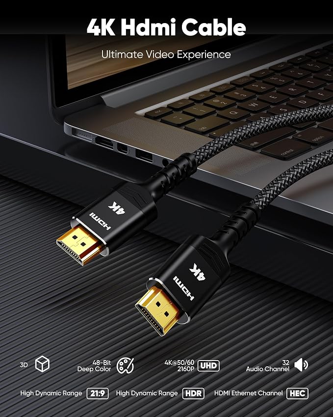 Highwings 4K Long HDMI Cable 15FT - Image 4