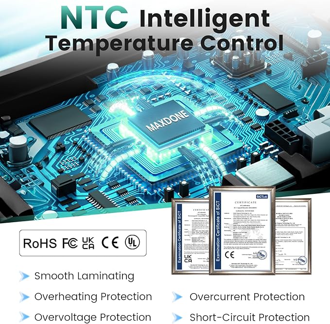 Laminator Machine 11x17 Laminator - 13 Inch Cold Thermal Laminators Machine with Laminating Sheets, A3 Personal Laminators for Teachers, Laminating Machine 90s Warm-Up No Jam for Home Office School