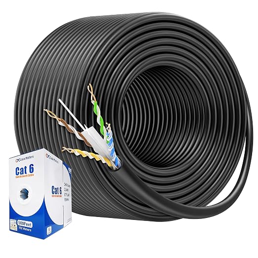 Cable Matters 10Gbps in-Wall Riser Rated 23AWG Bare Copper Cat6 Ethernet Cable by CableMatters
