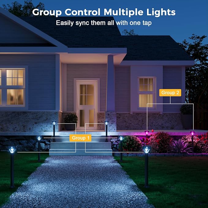 XMCOSY+ Smart Solar Pathway Lights, 150LM Motion Sensor Outdoor Lights - Image 8