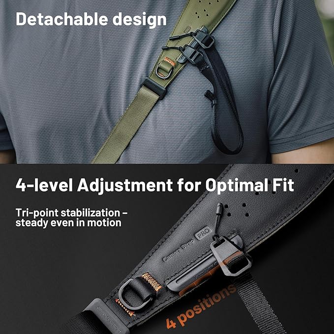 PGYTECH Camera Strap Pro, Quick Release Heavy Duty Camera Shoulder Strap - Image 6
